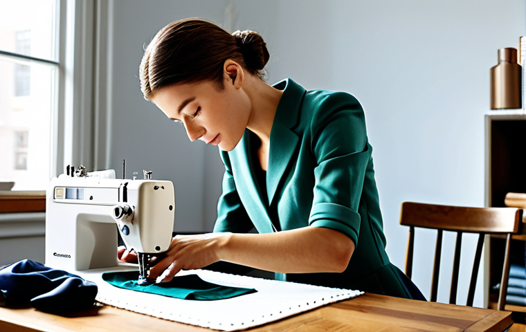 **
A fashion designer in a well-organized workspace, fully clothed in modest attire, carefully cleaning a sewing machine. Natural light, professional setting, safe for work, appropriate content, perfect anatomy, natural proportions, family-friendly.
**